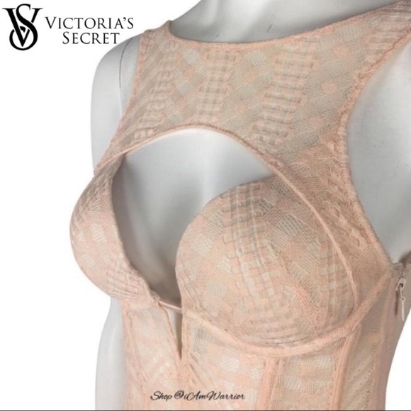 Victoriaโs Secret blush cut out lace up corset *shop@iamwarrior - Picture 3 of 8